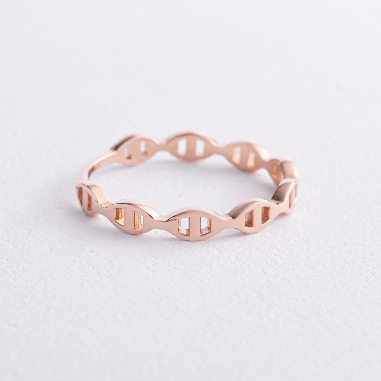 Каблучка "Helen" у червоному золоті mini к08430 від ювелірного магазину Онікс - 1