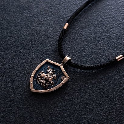 Золотий кулон "Георгій Переможець" п03808 №2