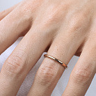 Тонкое кольцо "Минимализм" в красном золоте обр00342 от ювелирного магазина Оникс - 7