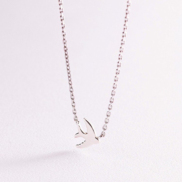 Срібне кольє "Ластівка" 1076-1 від ювелірного магазину Онікс - 1