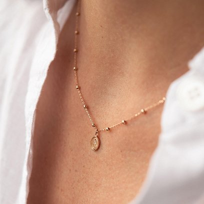 Кольє "Розарій" у червоному золоті кол02213 №6