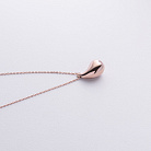 Колье "Megan" в красном золоте (Middle) с фианитом кол02584 от ювелирного магазина Оникс - 1