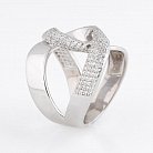 Срібний перстень (фіаніти) 111875 от ювелирного магазина Оникс - 1