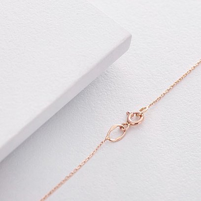 Золоте кольє "Серце" з фіанітом кол01436 №3