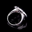 Срібний перстень "Клевер" з оніксом 111700 от ювелирного магазина Оникс - 1