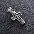 Срібний хрестик "Розп'яття. Молитва до Господа Ісуса Христа" (чорніння) 131543 от ювелирного магазина Оникс - 6