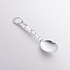 Серебряная чайная ложка "Девочка с шариками" (метрика рождения) 6343-B от ювелирного магазина Оникс