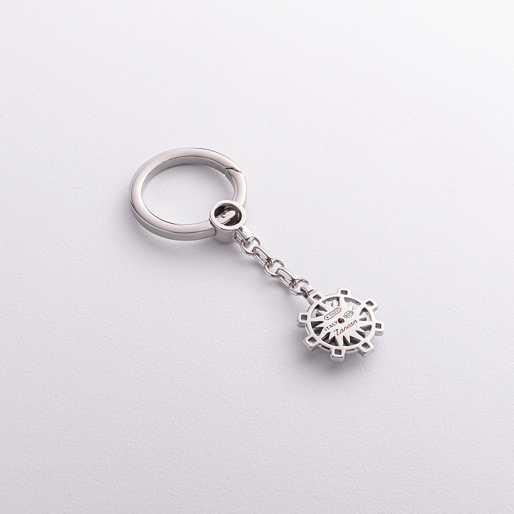 Мужской серебряный брелок "Солнце" Zancan EXP088 от ювелирного магазина Оникс - 2