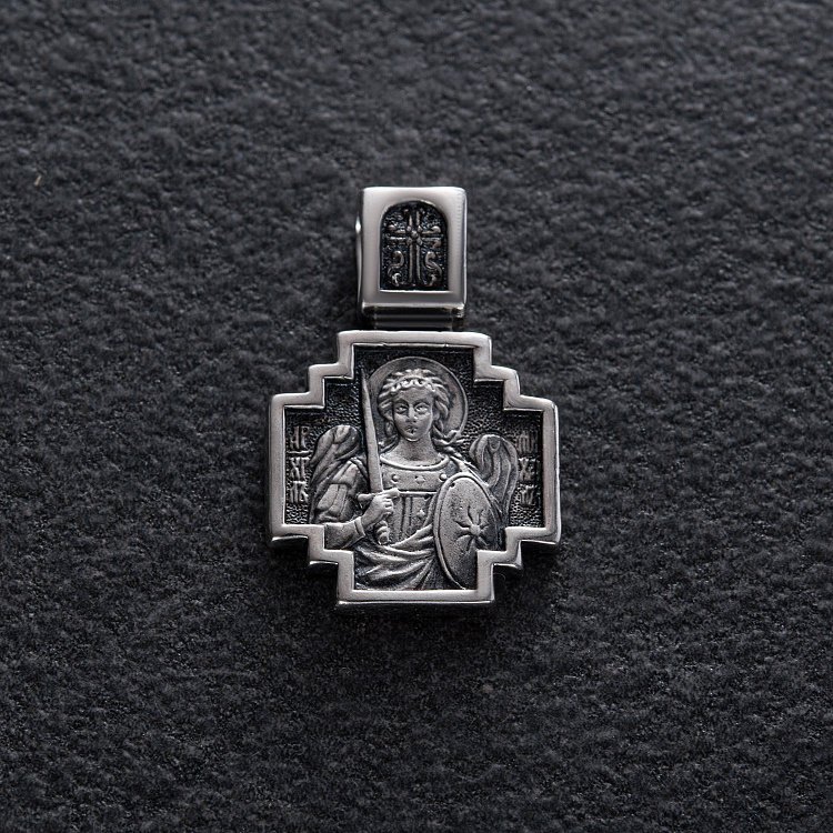 Серебряная ладанка "Архангел Михаил. Молитва" 131487 от ювелирного магазина Оникс