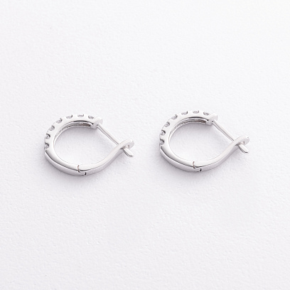 Серебряные серьги с фианитами 2579/1р-cz №3
