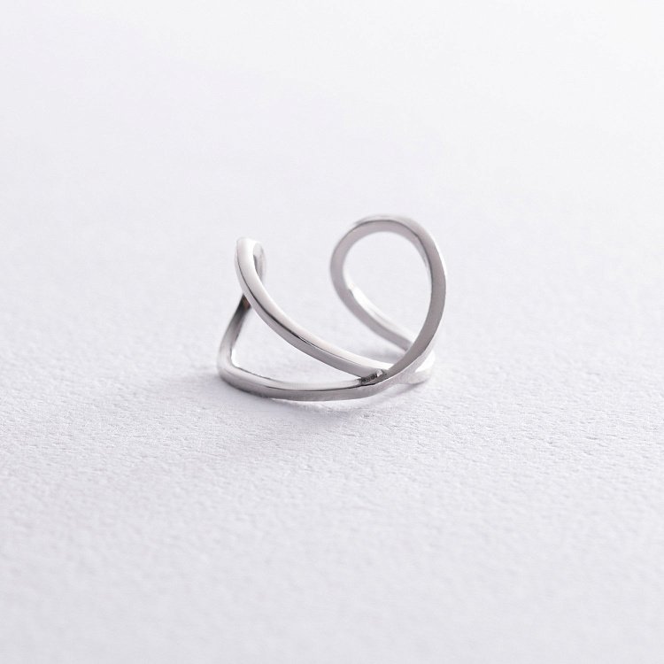 Серебряная серьга - каффа 123203 от ювелирного магазина Оникс - 1