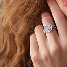 Кольцо в белом золоте с бриллиантами ккит611 от ювелирного магазина Оникс - 5