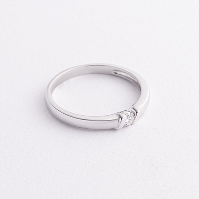 Помолвочное золотое кольцо с бриллиантом кб0632ca №2