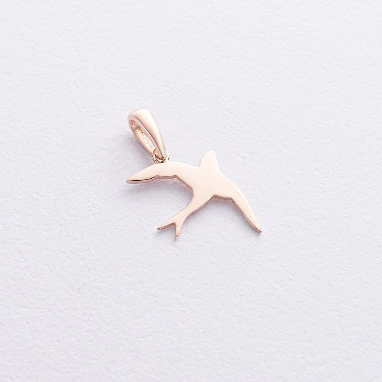 Золотий кулон "Ластівка" п03022 від ювелірного магазину Онікс