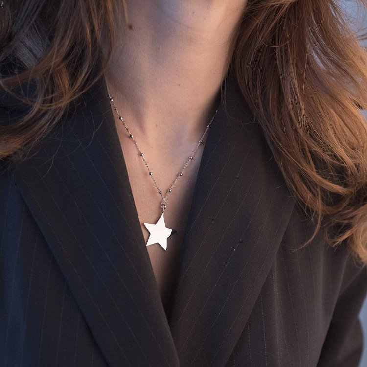 Срібне кольє "Зірка" 18612 від ювелірного магазину Онікс - 4