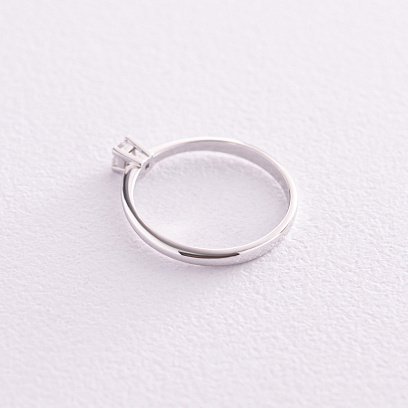 Помолвочное золотое кольцо с бриллиантом 221071121 №5