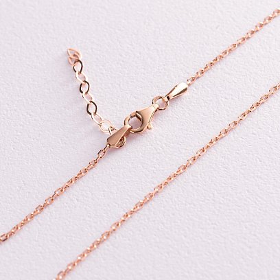 Кольє "Конюшина" в червоному золоті кол02087 №4