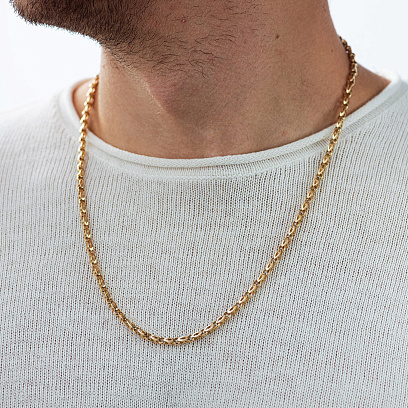 Фантазийная цепочка в желтом золоте ц00439 №6