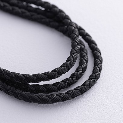 ﻿Шовковий шнурок зі срібною застібкою 1030мі №3