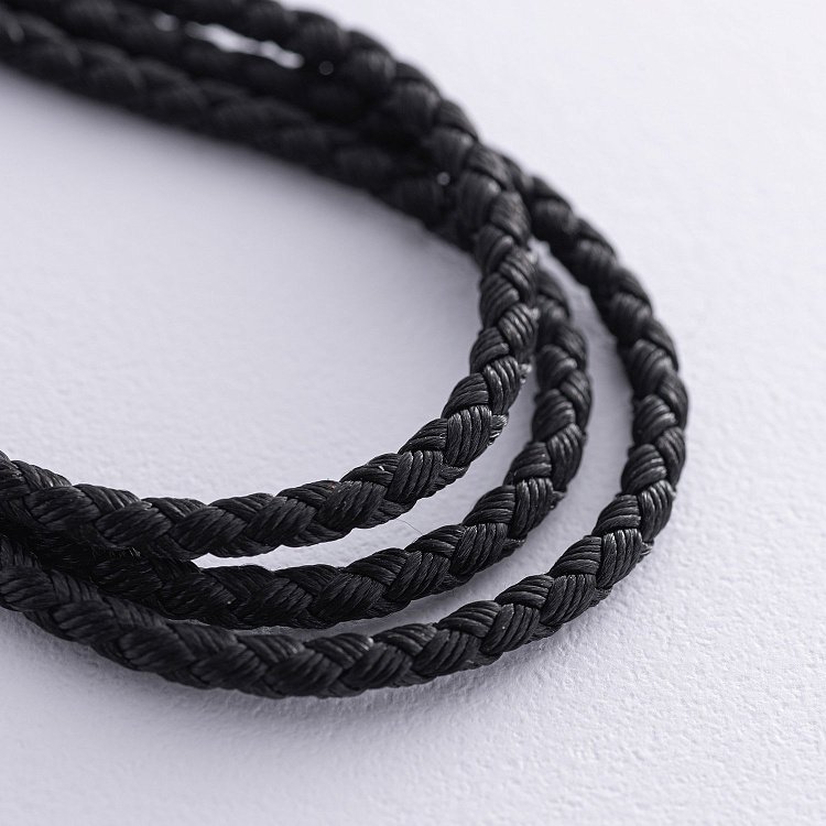 ﻿Шовковий шнурок зі срібною застібкою 1030мі від ювелірного магазину Онікс - 2