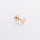 Одиночна сережка "Сердечко" в хрящ вушка (жовте золото) 1797ж от ювелирного магазина Оникс