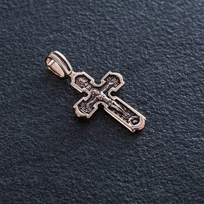 Золотой крест "Распятие" п03865