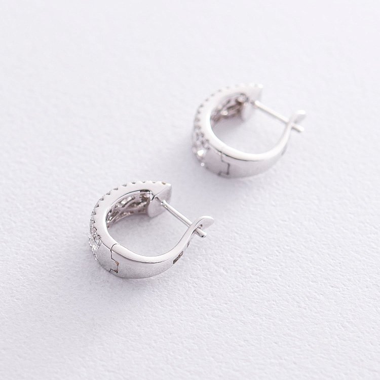 Золоті сережки з діамантами сб0264mi від ювелірного магазину Онікс - 2