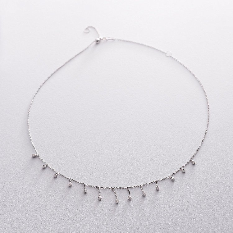 Золотое колье с бриллиантами колб0040ca от ювелирного магазина Оникс - 1