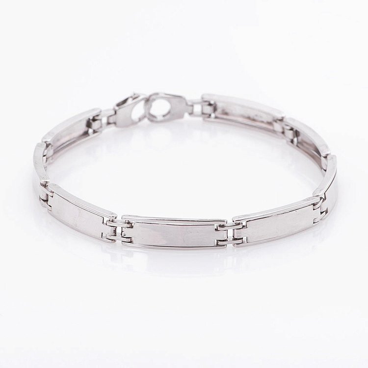 Мужской серебряный браслет 14780 от ювелирного магазина Оникс