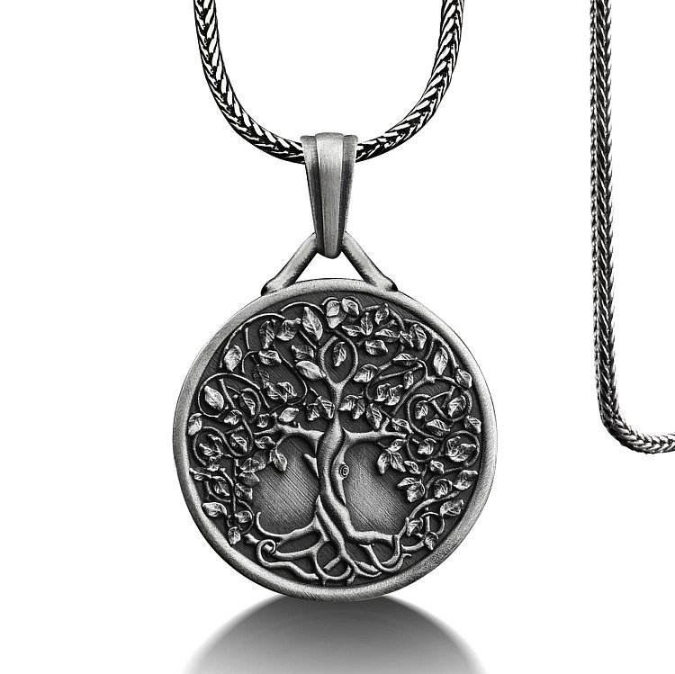 Серебряный кулон "Древо жизни" (возможна гравировка) 133187 от ювелирного магазина Оникс - 7