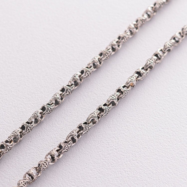 Чоловічий срібний ланцюжок Ц0029ч від ювелірного магазину Онікс - 1