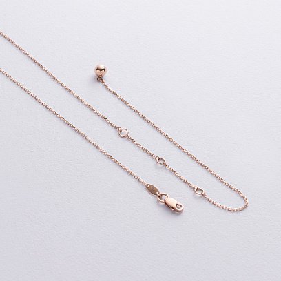 Кольє "Кульки" у червоному золоті кол02583 №2