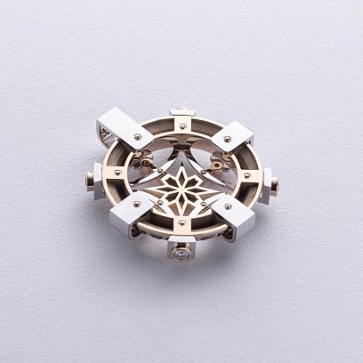 Золотой кулон "Роза Ветров" с бриллиантами 139541121 №2