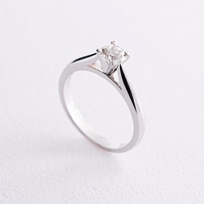 Заручальна золота каблучка з діамантом 24621121