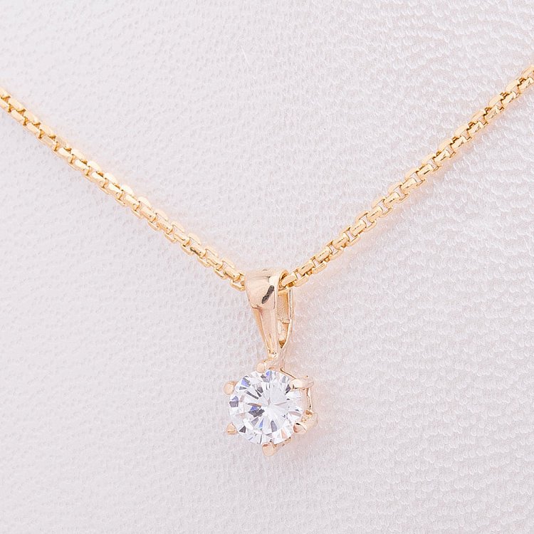 Золота підвіска (фіаніт) п02140 від ювелірного магазину Онікс - 2