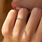 Помолвочное кольцо с бриллиантами (белое золото) 231111121 от ювелирного магазина Оникс - 1