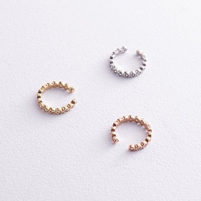 Каффа "Джесіка" у жовтому золоті (фіаніти) с08026 №5