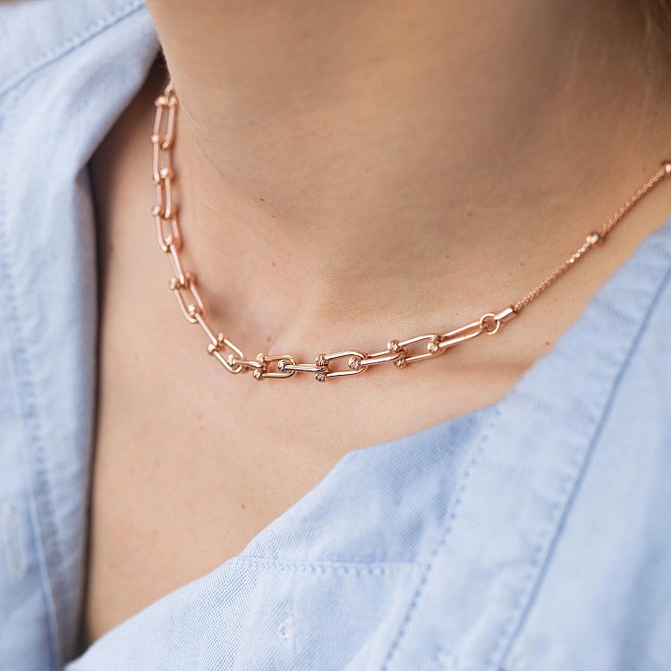 Золотое колье "Фантазия" кол02180 от ювелирного магазина Оникс - 4