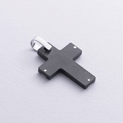 Крест из белого золота (циркон, фианиты) 403-00005/1 №5