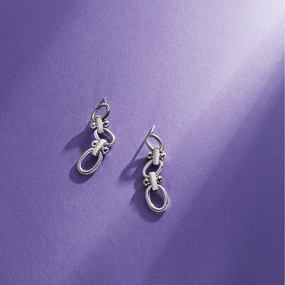 Серебряные серьги "Beatrice" 123396 №3