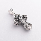 Срібний хрест "Ісус Христос. Діва Марія" з ебеновим деревом 1850 от ювелирного магазина Оникс - 1