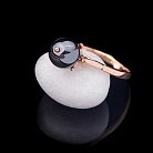 Золотое кольцо с гематитом к01329ч от ювелирного магазина Оникс - 1