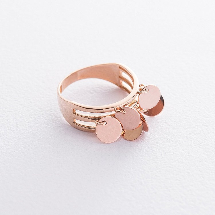 Золотое кольцо Монетки к06405 от ювелирного магазина Оникс