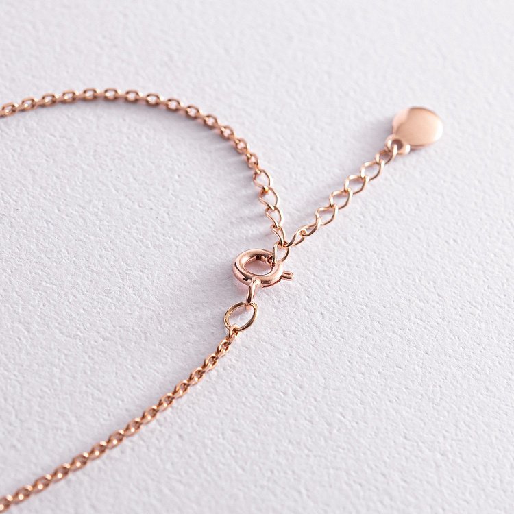 Браслет "Две девочки" в красном золоте (возможна гравировка) з2088 от ювелирного магазина Оникс - 2