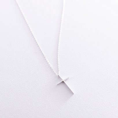 Кольє "Хрестик" в сріблі 181053 №2