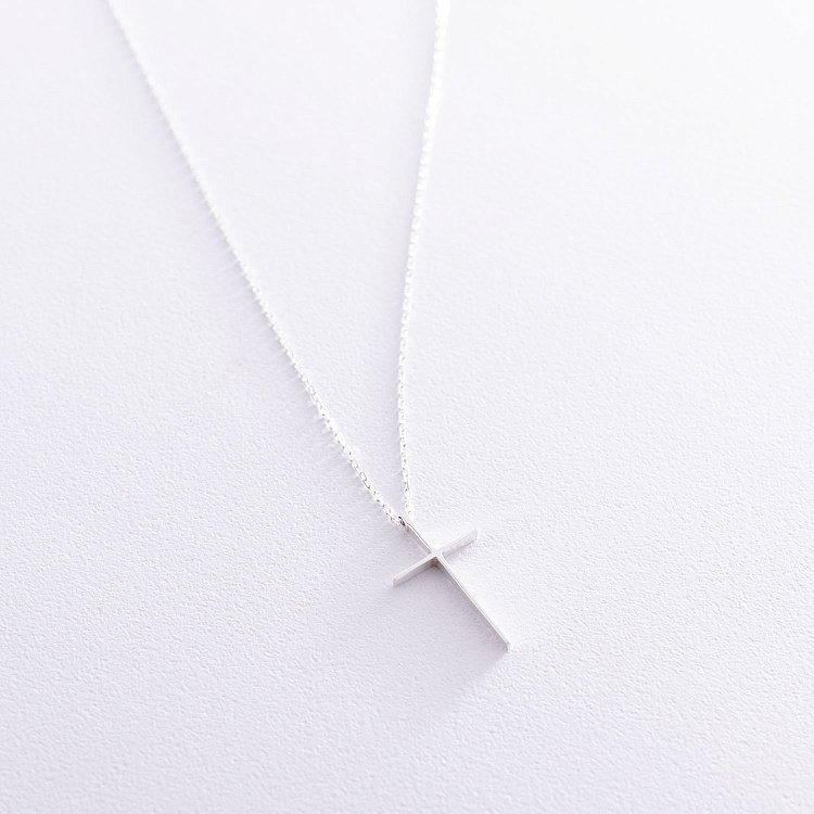 Кольє "Хрестик" в сріблі 181053 від ювелірного магазину Онікс - 3