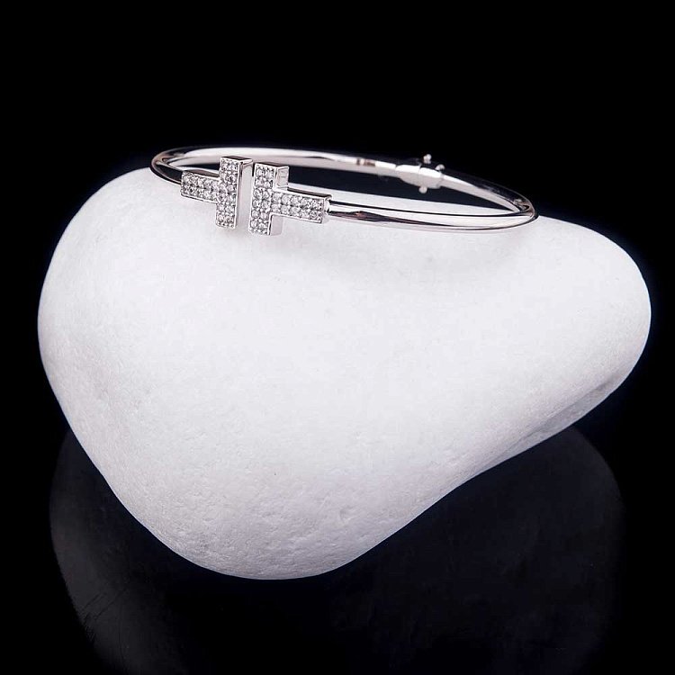 Золотой браслет с фианитами б02041 от ювелирного магазина Оникс - 4