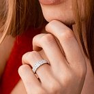 Золотое кольцо с бриллиантами кб0375nl от ювелирного магазина Оникс - 1