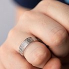 Обручальное кольцо "Вышиванка" в белом золоте 28931100 от ювелирного магазина Оникс - 4