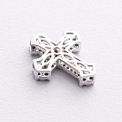 Крестик в белом золоте (бриллианты, сапфиры) пб0389ca от ювелирного магазина Оникс - 1